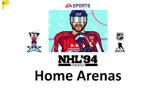 NHL 94 Rewind | Sports Game Arenas and All Team Intros 🏟 🏒