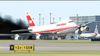 Worst Boeing 747- 400 Emergency Landing Ever By Training Pilots In Xplane 11