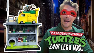 Cowabunga dudes! Creating an Epic LEGO TMNT Sewer Lair with Party Wagon!🐢