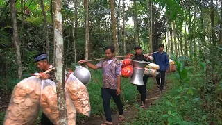 Uniknya Pernikahan Di Kampung, Suasana Antar Pengantin Seperti Tahun 80 an. Hanya Di Jawa Barat