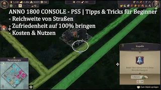 Feldweg vs. Steinstraße - Tipps & Tricks für Anfänger | Anno 1800 PS5 Tutorial