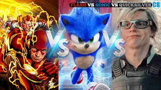 Kon hai Sab se Jada FAST 💨 ⋮ FLASH VS SONIC VS QUICKSILVER || CinematicBust