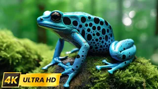 Animals of Amazon - 4K ULTRA HD - Uncovering Mysterious Forest Secrets with Piano & Natural Sounds