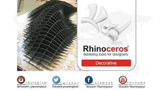 Rhino Tutorial for Architects : how to quickly model Decorative in Rhinoceros.