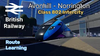 [CLASS 802 INTERCITY ROUTE LEARNING] Avonhill - Norrington | British Railway | ROBLOX