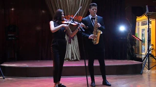 Besame Mucho - Andrea Bocelli - saxophone and violin cover by NViolinist