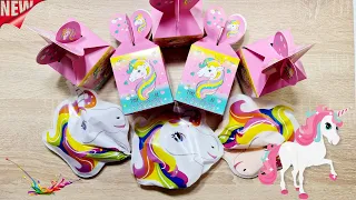 Tedy Tells...How to Make Story of Unicorns Slime with Piping Bags | Slime Story | 372