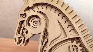 Mechanical horse - scroll saw project