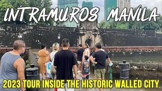 INTRAMUROS MANILA 2023 | Virtual Walking Tour Inside the Walled City, Fort Santiago + LRT TRAIN RIDE