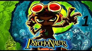 Psychonauts. Часть 1 - Полоса препятствий. (Игрофильм с моим переводом, RUS-Sub)