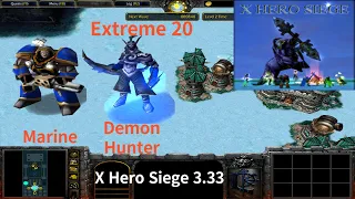 X Hero Siege 3.33, Extreme 20 Marine & Demon Hunter, 8 ways Dual Hero