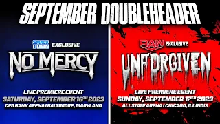 September Doubleheader | No Mercy x Unforgiven | WWE 2K23 Universe Mode
