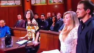 Judge Judy Funnily Mocking Stupid Girl and Calls Couple “Pigs”