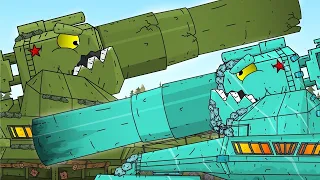 KV-6 does want to fight! Cartoons about tanks - Tank mini games