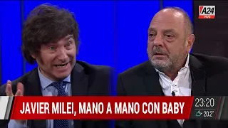 🔴  Javier Milei mano a mano con Baby Etchecopar: "Son todos la misma casta"