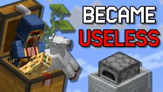 Useful Minecraft Features That Became USELESS