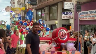 Desfile carrozas fiestas de Loreto Xàbia 2023