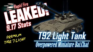 LEAKED! T92 Light Tank Stats || World of Tanks
