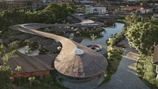 river-like flowing structure by k-thengono brings new life to balinese restaurant