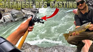 BFS Trout Fishing In High Elevation Trophy Trout Stream | Stanislaus River Trout Fishing
