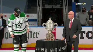 Dallas Stars accept the Clarence S. Campbell Bowl