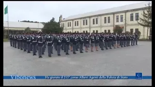 Ha giurato il 215° corso Allievi Agenti della Polizia di Stato