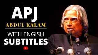 ENGLISH SPEECH | APJ ABDUL KALAM : BE INSPIRED ( English subtitles )