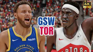 WARRIORS vs RAPTORS (PS5) - NBA 2K24 [4K UHD]