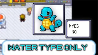 Pokemon Nuzlocke Water Types Only (FireRed/LeafGreen)