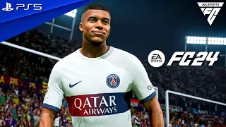 FC 24 - Barcelona vs. Paris SG - Champions League 2024 Quarter Finals 2nd Leg Match | PS5™ [4K60]