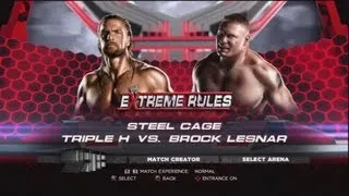 WWE Extreme Rules 2013 Predictions Triple H vs Brock Lesnar Steel Cage(WWE 13)