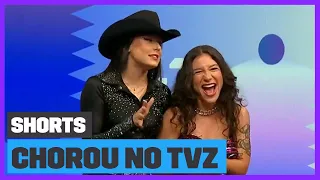 Ana Castela SE EMOCIONA e CHORA na sua primeira vez no TVZ | TVZ Priscilla | #Shorts