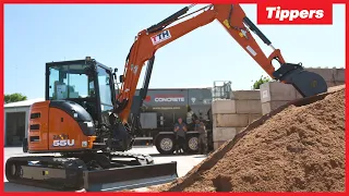 Hitachi ZX55U-6 5 Tonne Excavators Available to Hire - Tippers Tool Hire - Plant Hire West Midlands