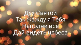 Дух Святой так жажду я Тебя минус