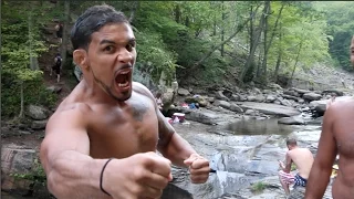 The Menace Attempts Gainer Flip off 40 ft. Cliff