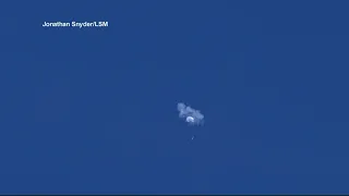 US military shoots down suspected Chinese spy balloon off South Carolina coast