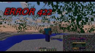Minecraft error 422, проклятая версия которую лучше не скачивать...