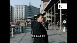 1960s Tokyo, Japan, Street Scenes, Hotels, Commuters, 8mm