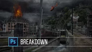 Apocalypse Photoshop Compositing Breakdown Matte Painting | Jana Wuerth