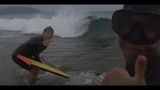 Bodyboarding SHALLOW Mini Slab!!! || Oahu, Hawaii || 4K