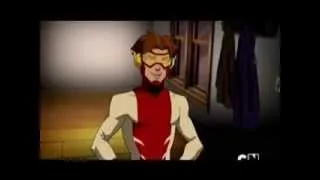 Young Justice - Bart meets his grandfather Barry Allen & the Flash familly