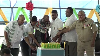 Fijian Minister Jone Usamate officiates at the Annual Corrections Day Celebration