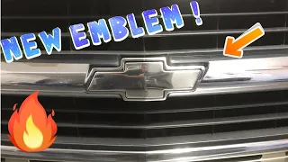 NEW EMBLEM ! OBS CHEVY BOW TIE INSTALL | + NEW RADIO