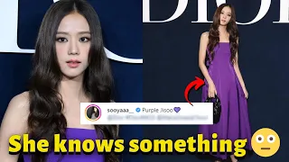 So, this is Jisoo's real reason wearing a purple dress! Has something to do with the other group?