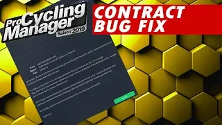 FIXED! Contract 'contact of interest bug' - Pro Cycling Manager 2019