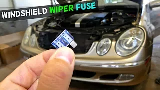 MERCEDES W211 WINDSHIELD WIPER FUSE REPLACEMENT LOCATION