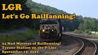 24 Minutes of Railfanning at Tyrone PA - LGR's Annual Trip to Altoona - Part 1 - September 10, 2022