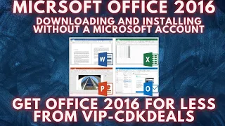 Live: Downloading and installing Office 2016 - no Microsoft account needed! Just $27!