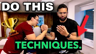How to win EVERY TIME in Arm Wrestling with THIS TECHNIQUE !