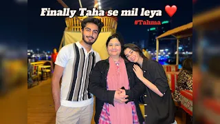 Tahma together ? 😍❤️ | Meeting Taha first time after engagement 🖤 | Maimoona shah vlogs